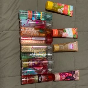 Bath&body works/Victoria secret spray and lotion